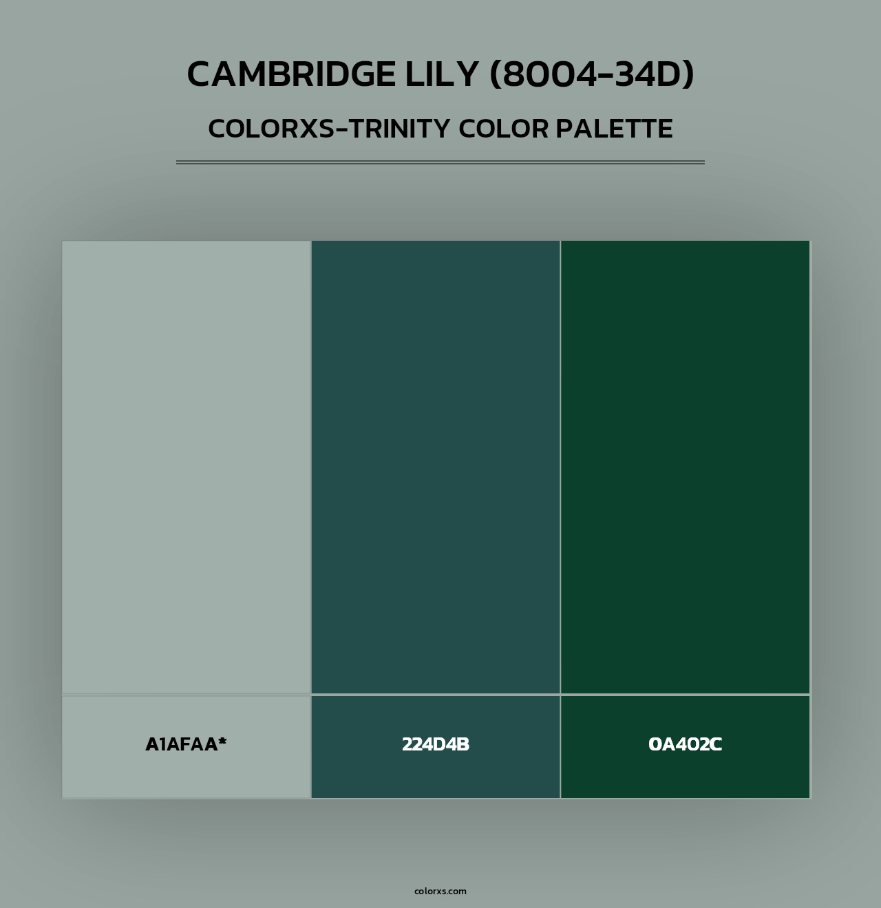 Cambridge Lily (8004-34D) - Colorxs Trinity Palette