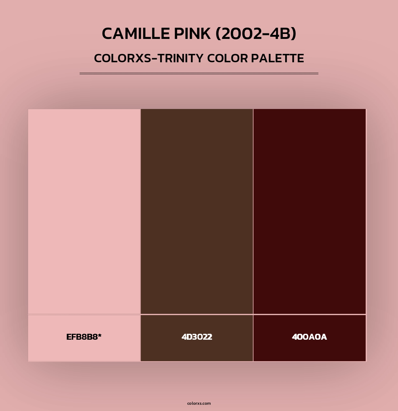 Camille Pink (2002-4B) - Colorxs Trinity Palette
