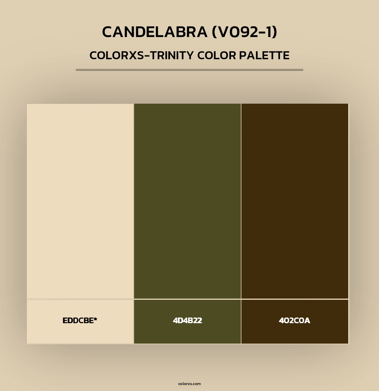 Candelabra (V092-1) - Colorxs Trinity Palette