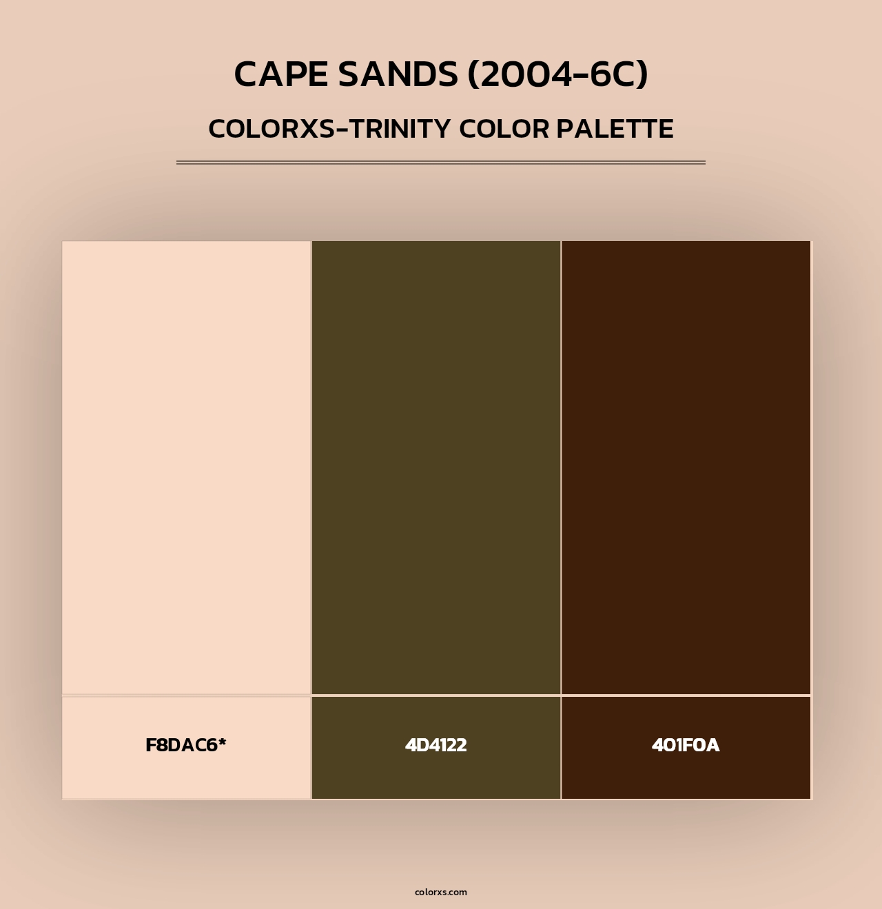 Cape Sands (2004-6C) - Colorxs Trinity Palette