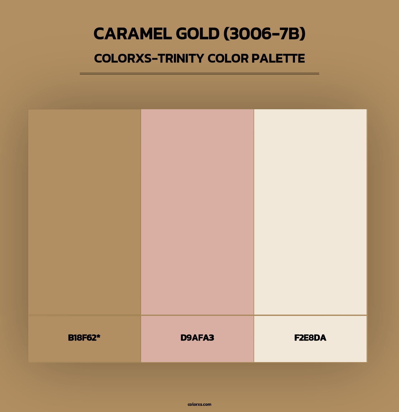 Caramel Gold (3006-7B) - Colorxs Trinity Palette