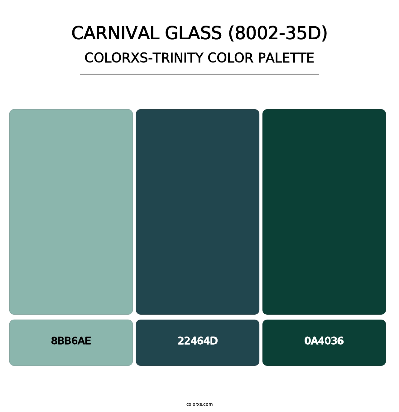 Carnival Glass (8002-35D) - Colorxs Trinity Palette