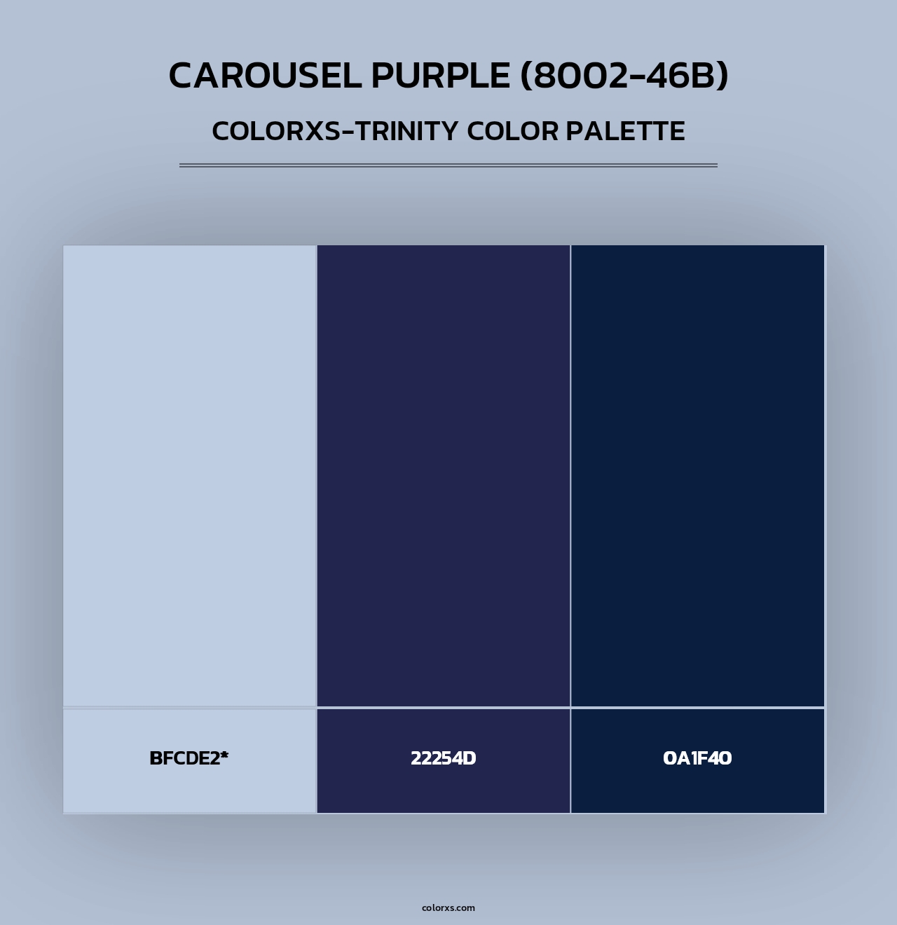 Carousel Purple (8002-46B) - Colorxs Trinity Palette