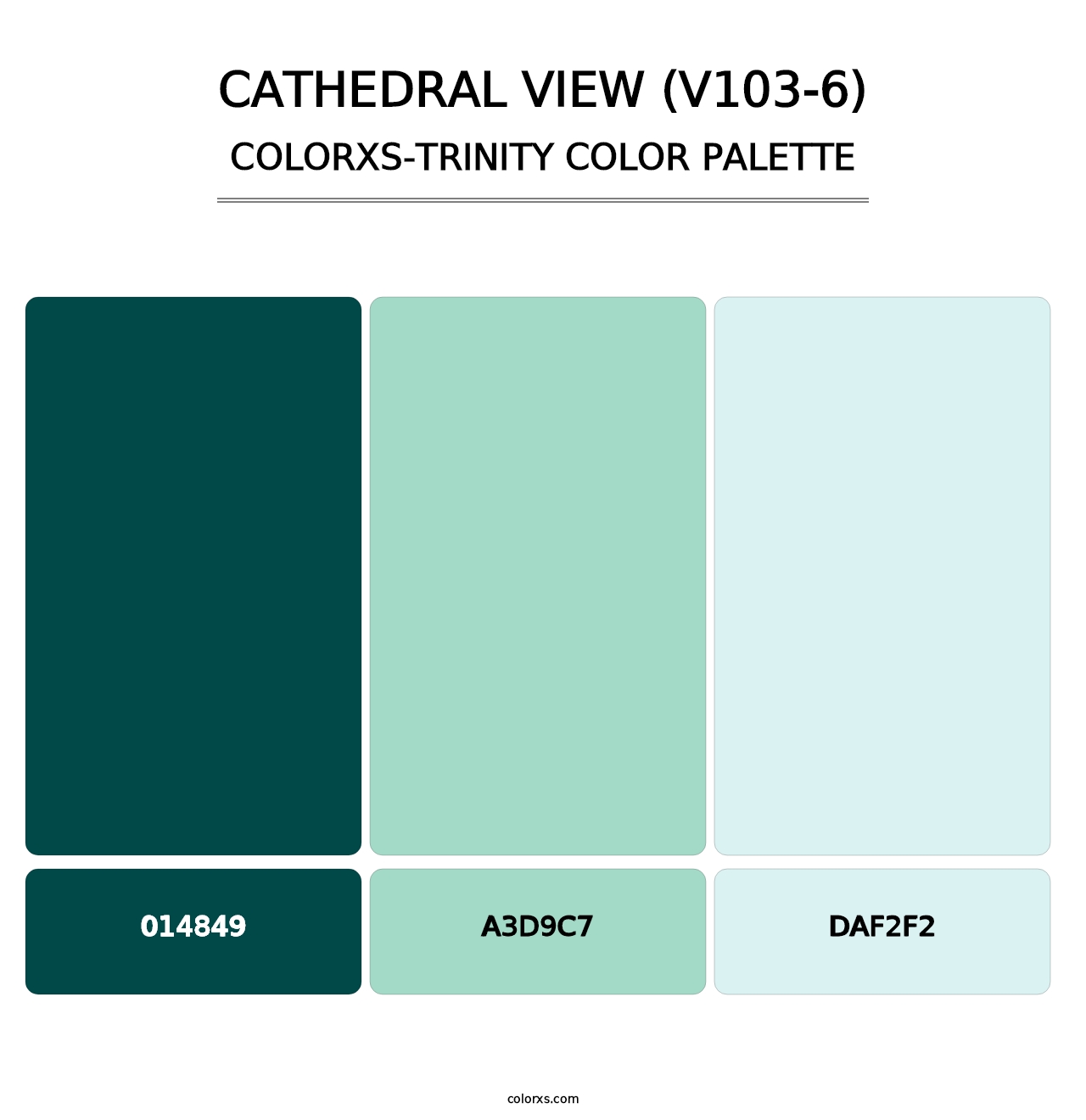 Cathedral View (V103-6) - Colorxs Trinity Palette