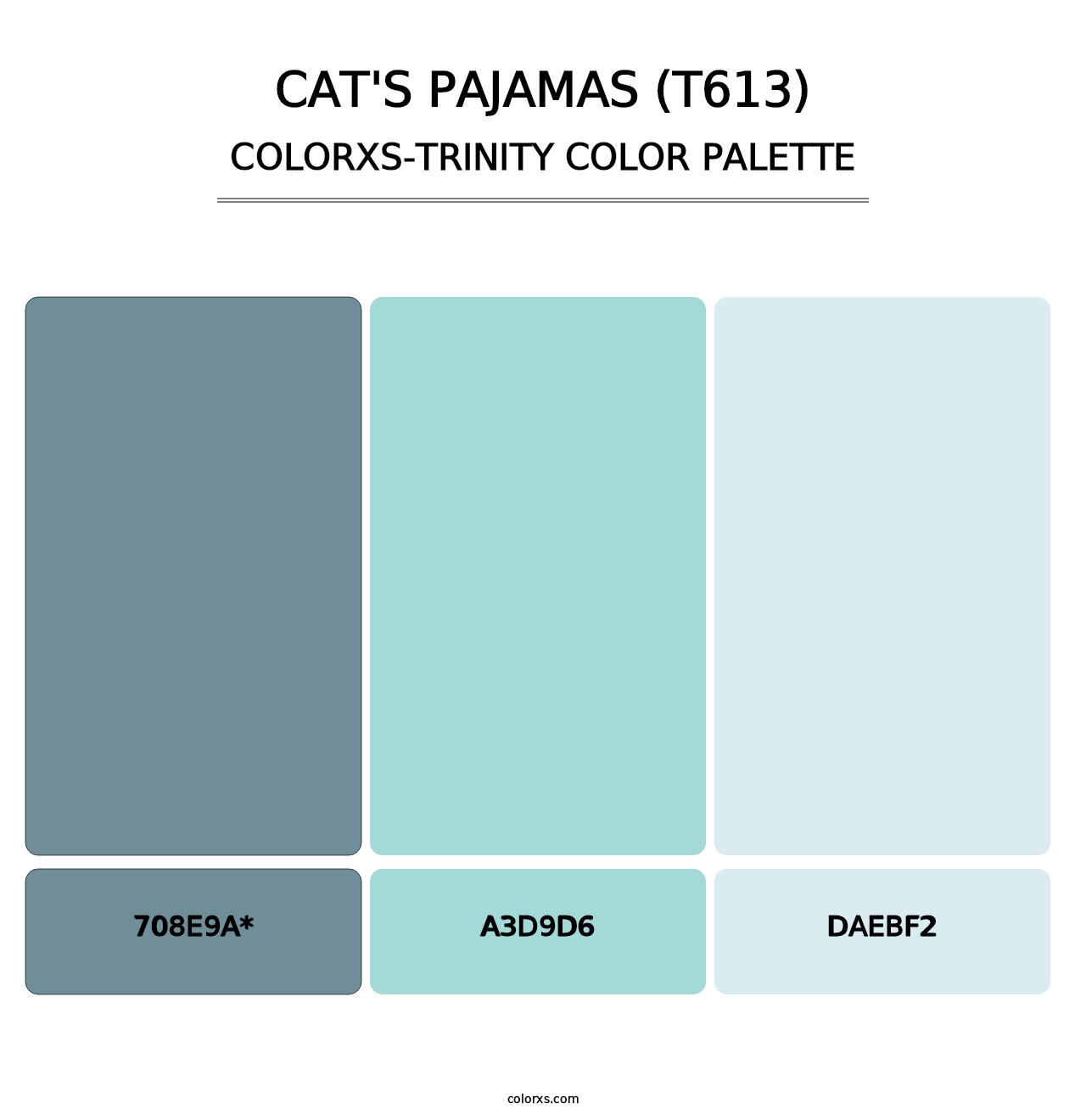 Cat's Pajamas (T613) - Colorxs Trinity Palette