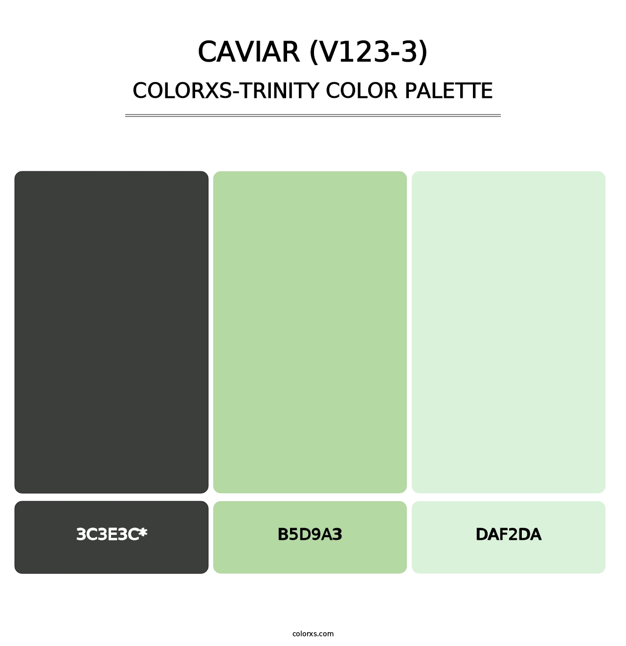 Caviar (V123-3) - Colorxs Trinity Palette