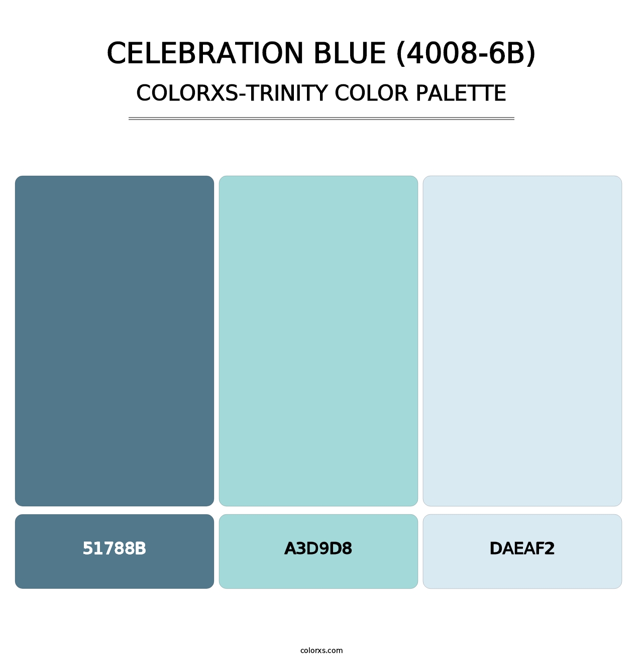 Celebration Blue (4008-6B) - Colorxs Trinity Palette