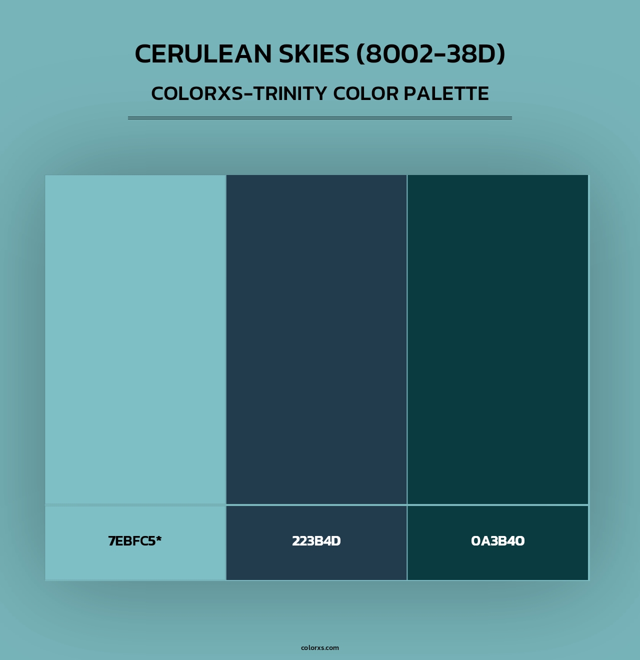 Cerulean Skies (8002-38D) - Colorxs Trinity Palette