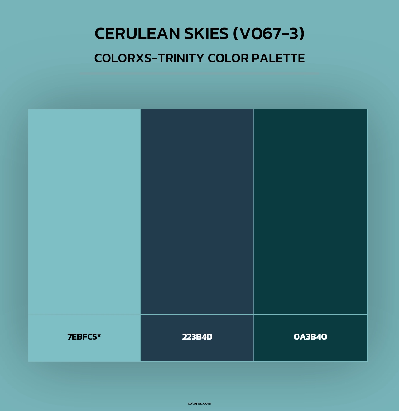 Cerulean Skies (V067-3) - Colorxs Trinity Palette