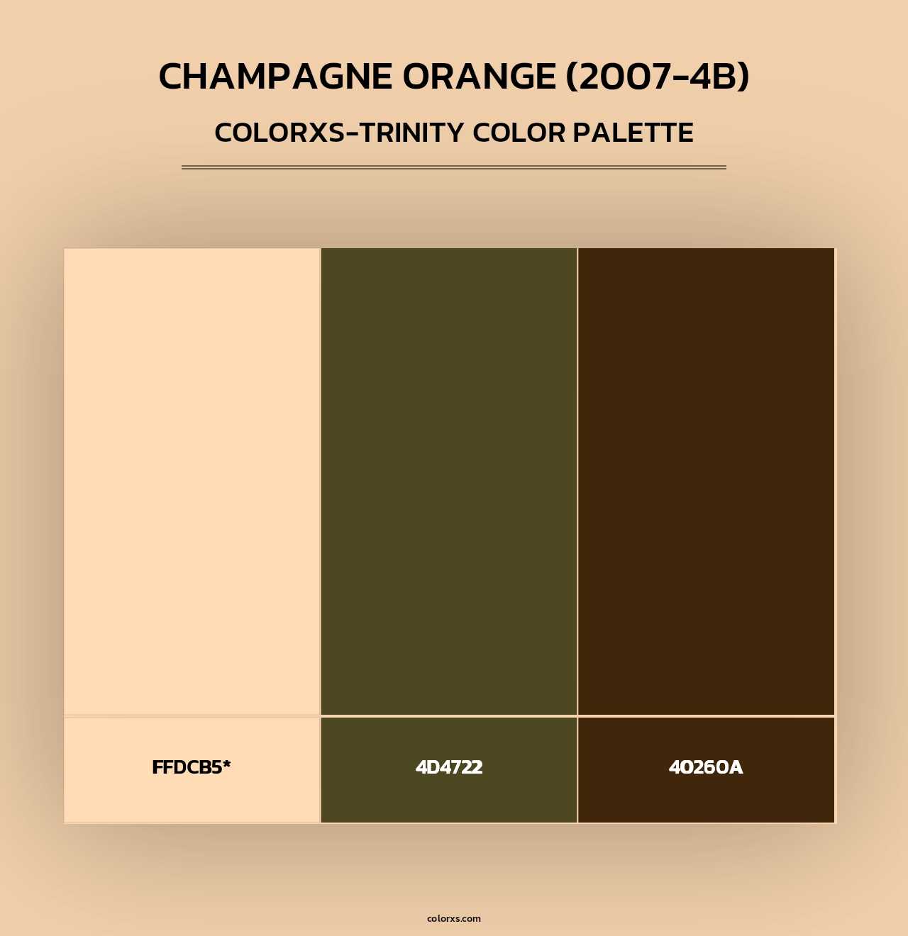 Champagne Orange (2007-4B) - Colorxs Trinity Palette