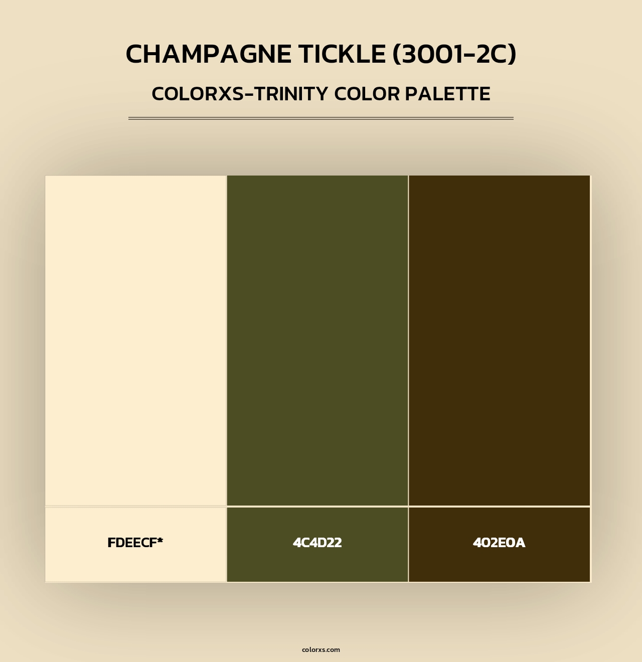 Champagne Tickle (3001-2C) - Colorxs Trinity Palette