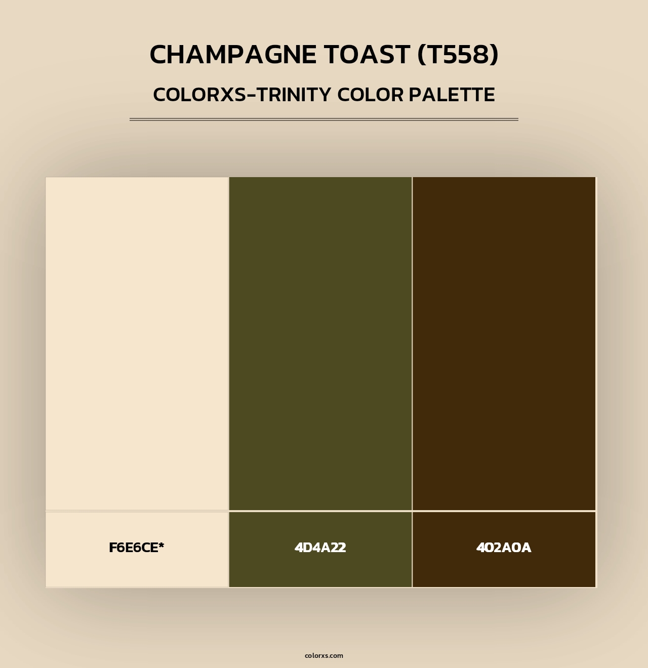 Champagne Toast (T558) - Colorxs Trinity Palette