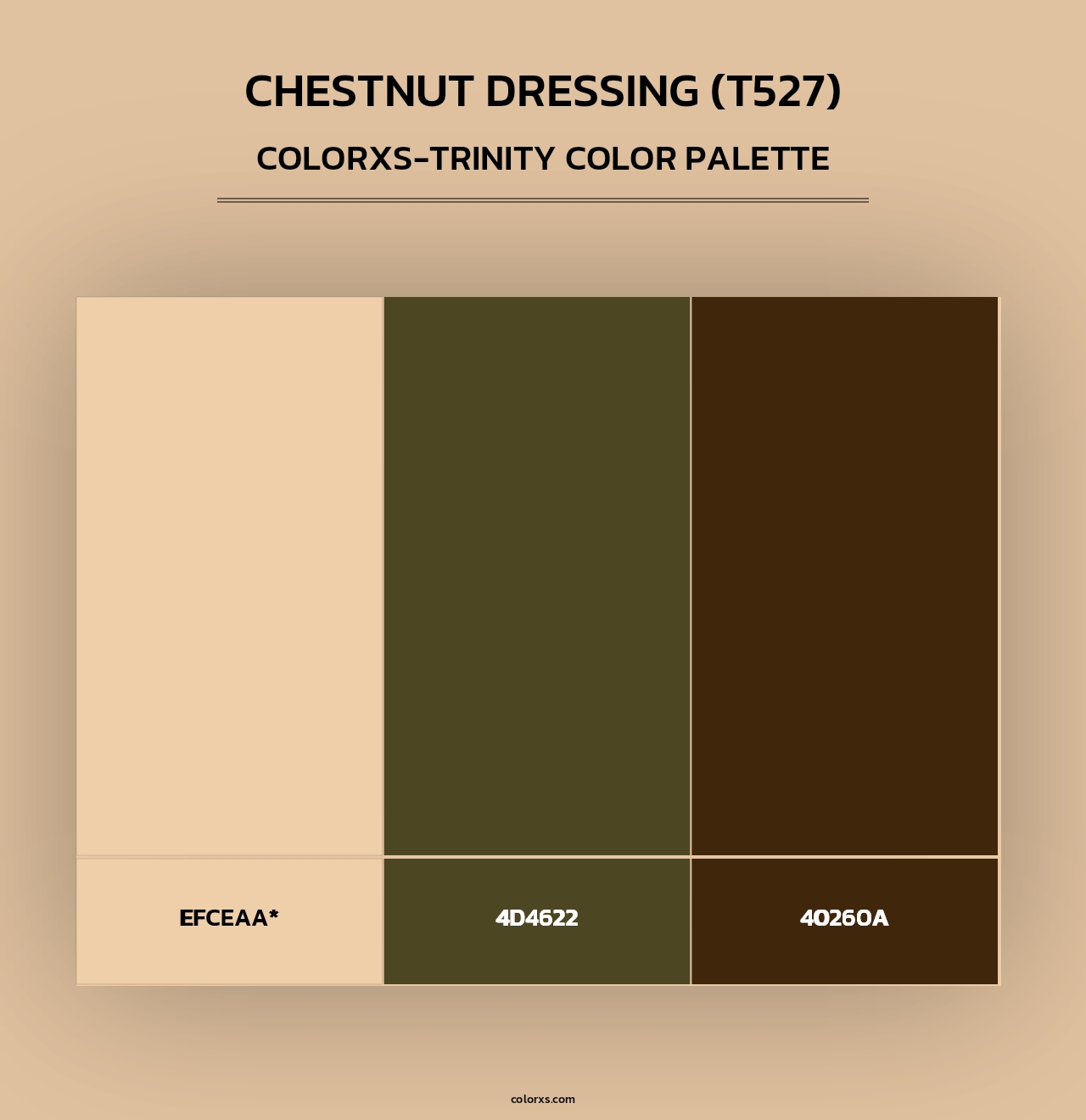 Chestnut Dressing (T527) - Colorxs Trinity Palette