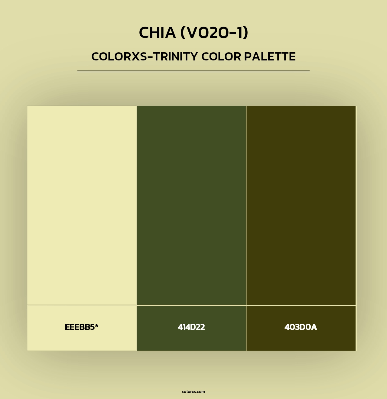 Chia (V020-1) - Colorxs Trinity Palette