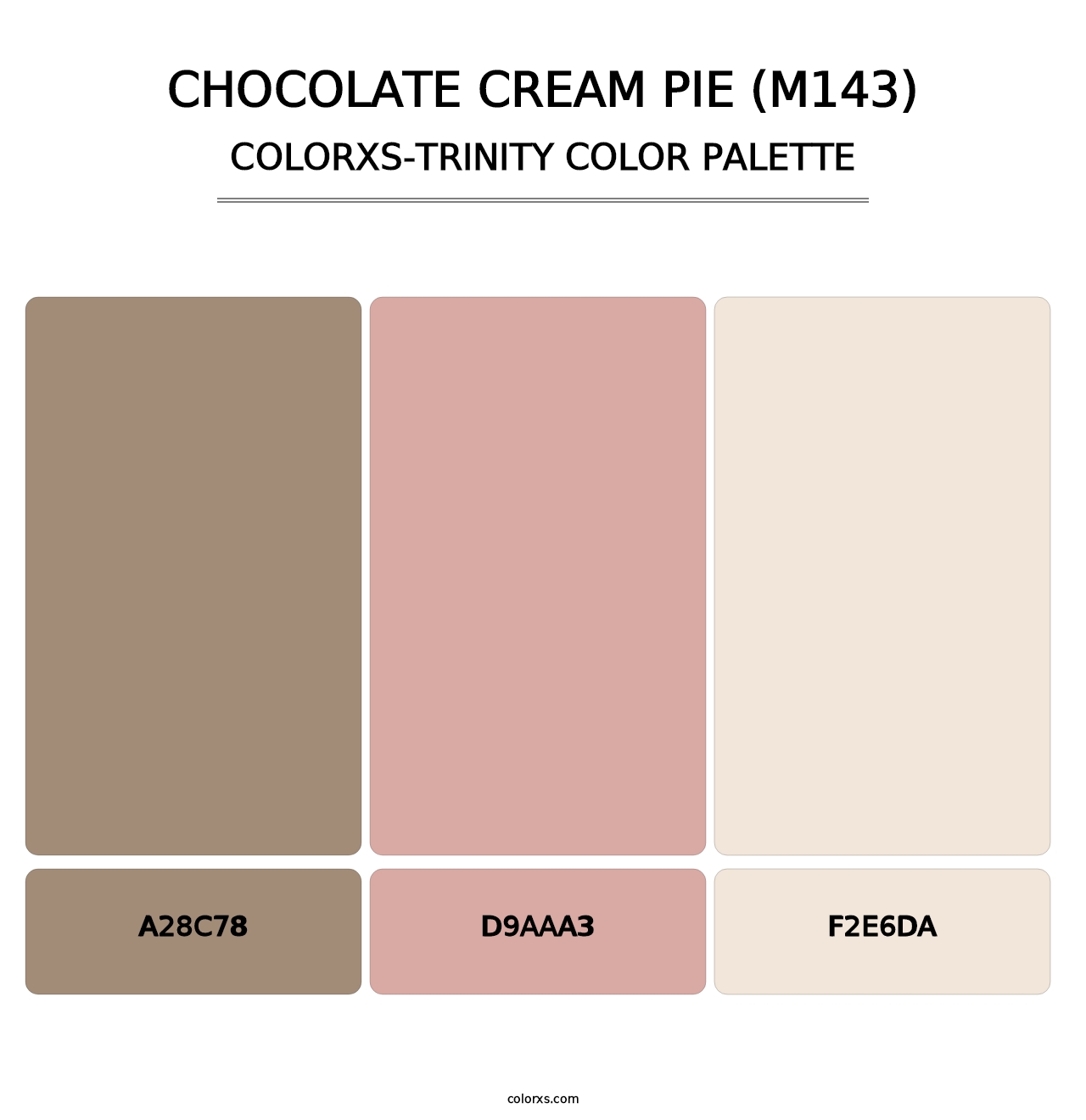 Chocolate Cream Pie (M143) - Colorxs Trinity Palette
