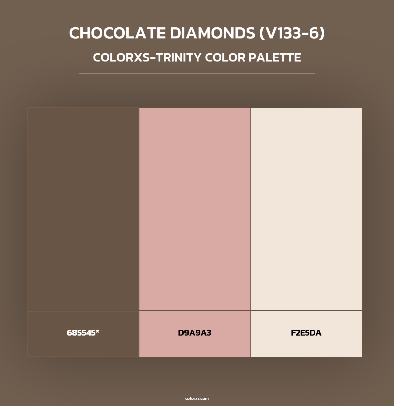 Chocolate Diamonds (V133-6) - Colorxs Trinity Palette