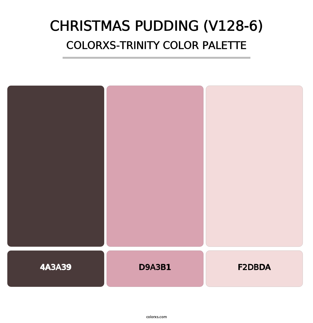 Christmas Pudding (V128-6) - Colorxs Trinity Palette