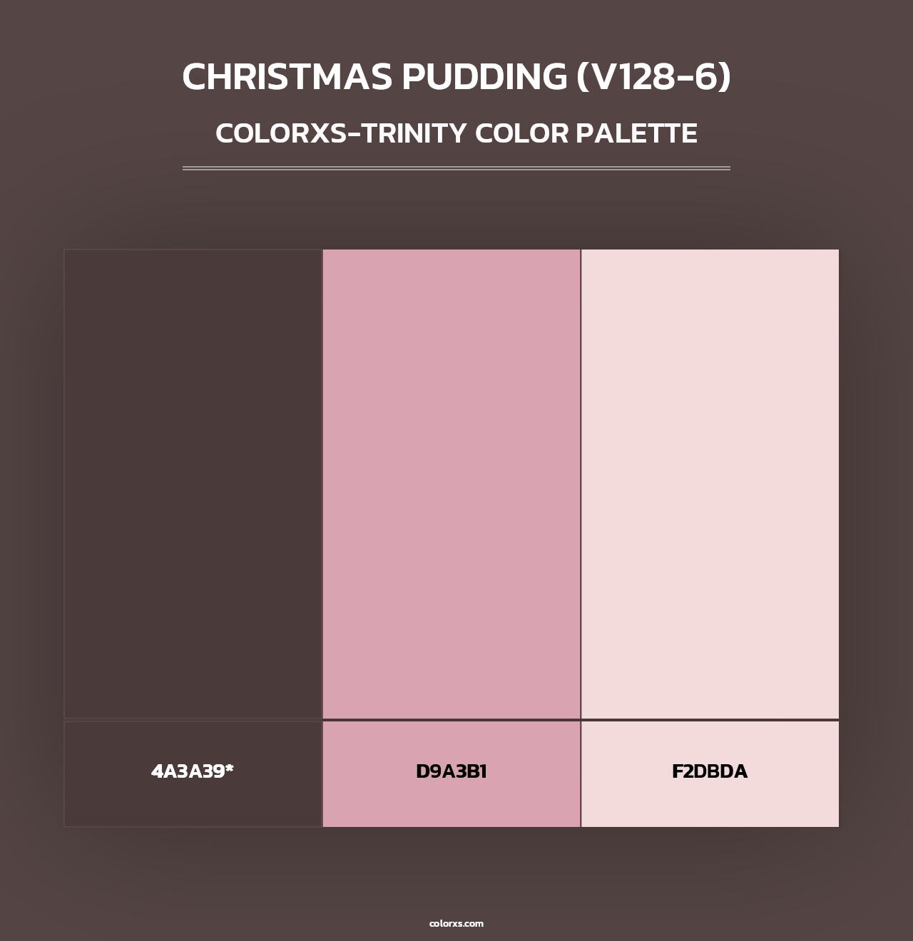 Christmas Pudding (V128-6) - Colorxs Trinity Palette