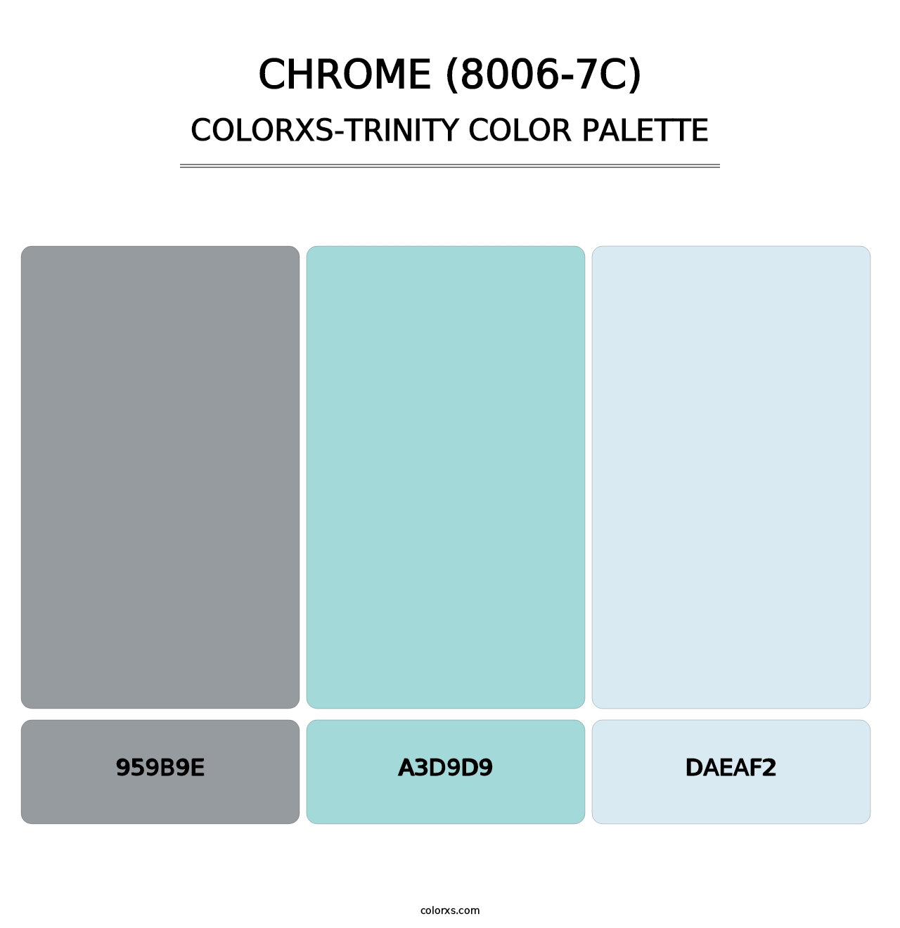 Chrome (8006-7C) - Colorxs Trinity Palette