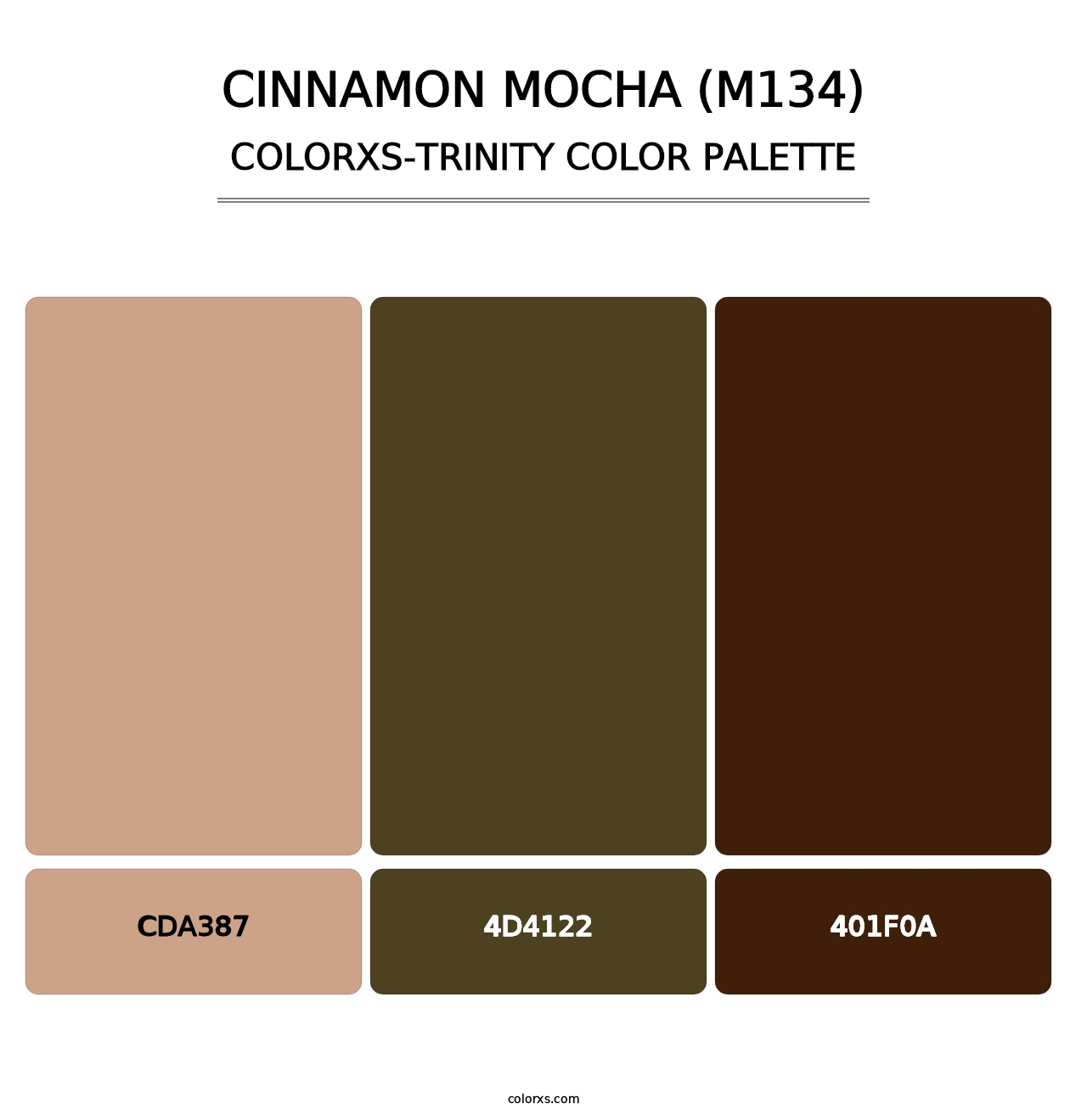 Cinnamon Mocha (M134) - Colorxs Trinity Palette