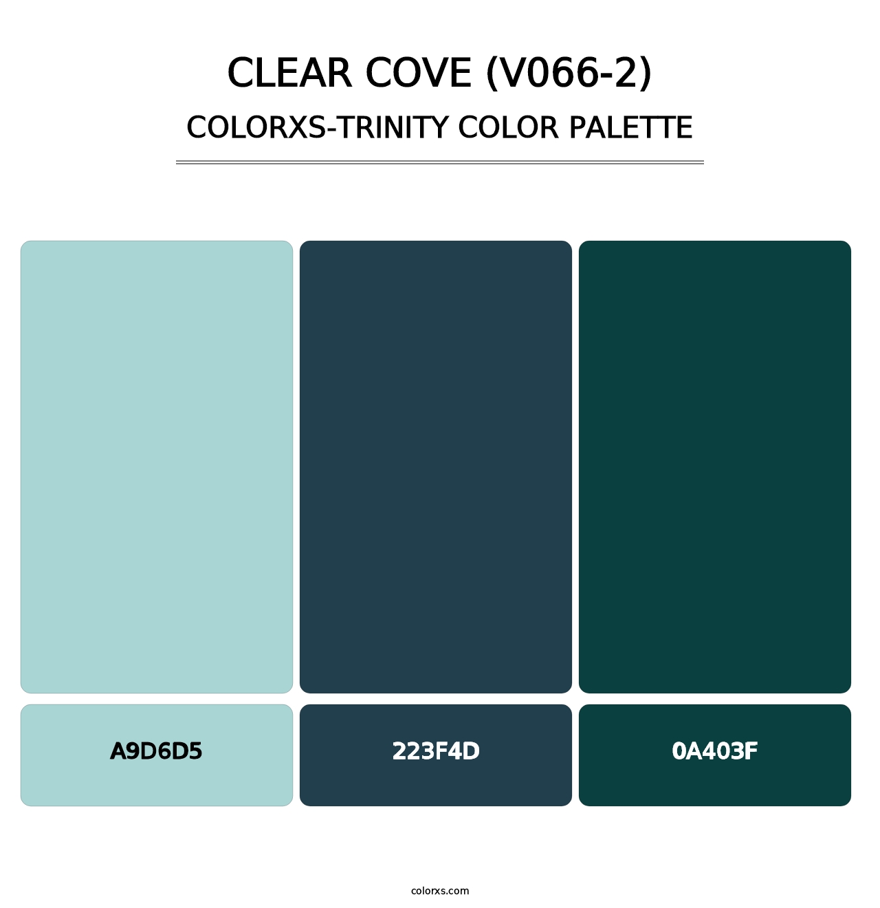 Clear Cove (V066-2) - Colorxs Trinity Palette