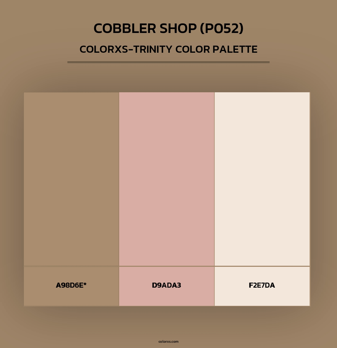 Cobbler Shop (P052) - Colorxs Trinity Palette