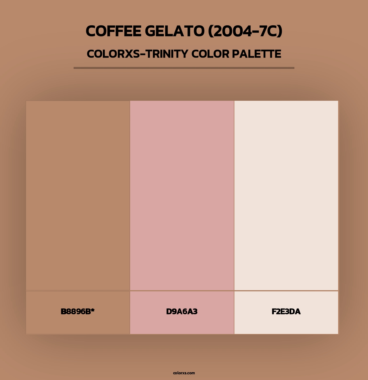 Coffee Gelato (2004-7C) - Colorxs Trinity Palette
