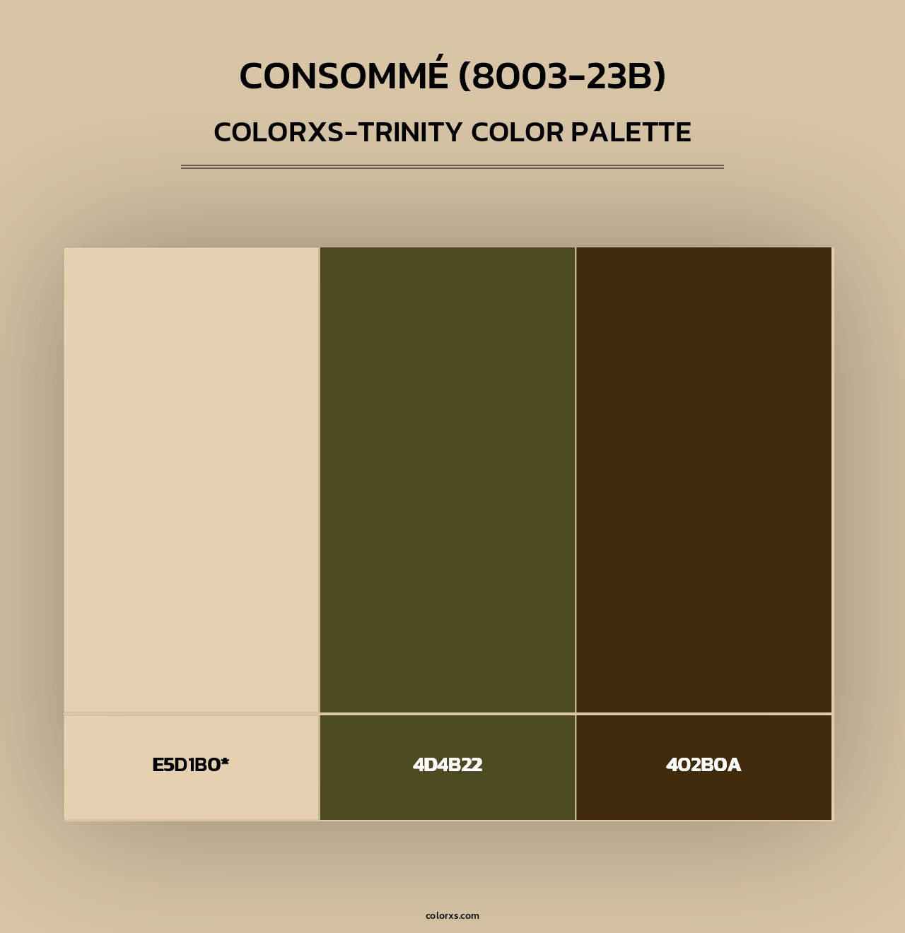 Consommé (8003-23B) - Colorxs Trinity Palette