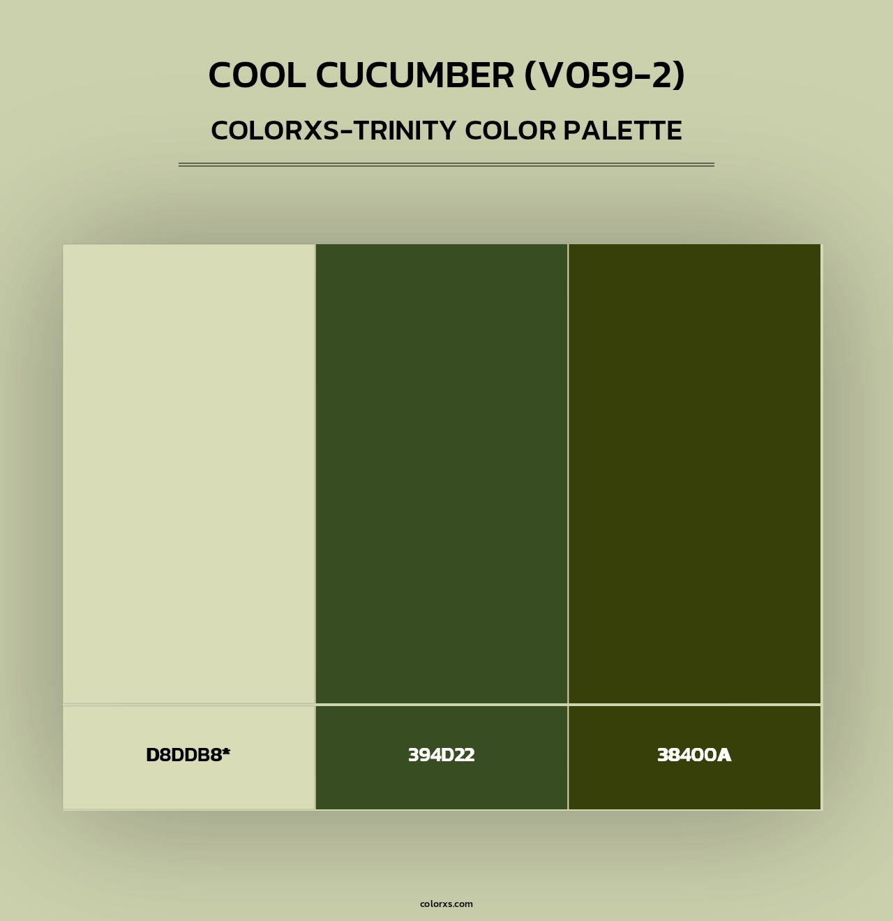 Cool Cucumber (V059-2) - Colorxs Trinity Palette