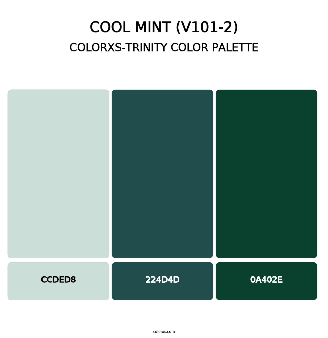 Cool Mint (V101-2) - Colorxs Trinity Palette