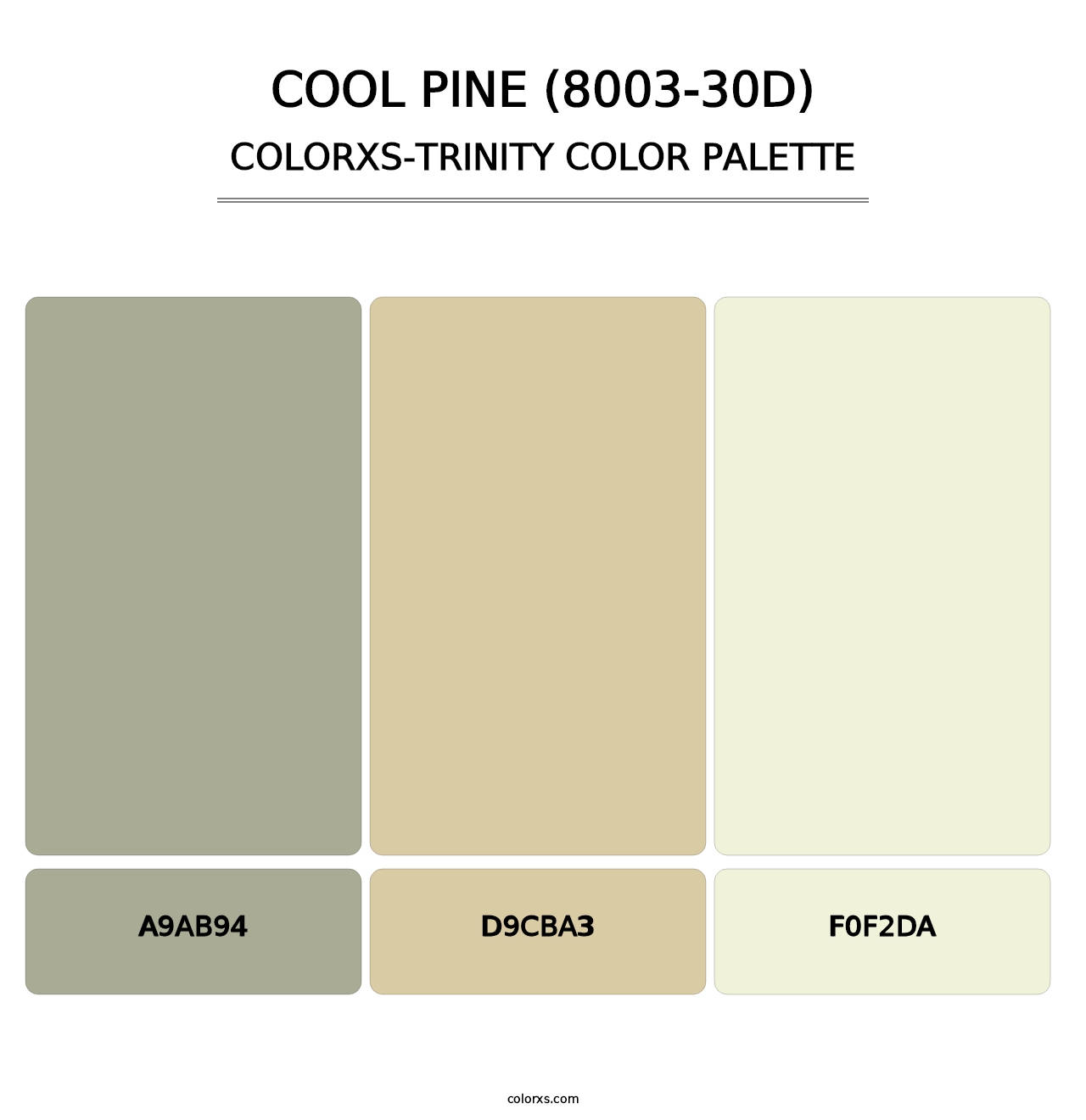 Cool Pine (8003-30D) - Colorxs Trinity Palette
