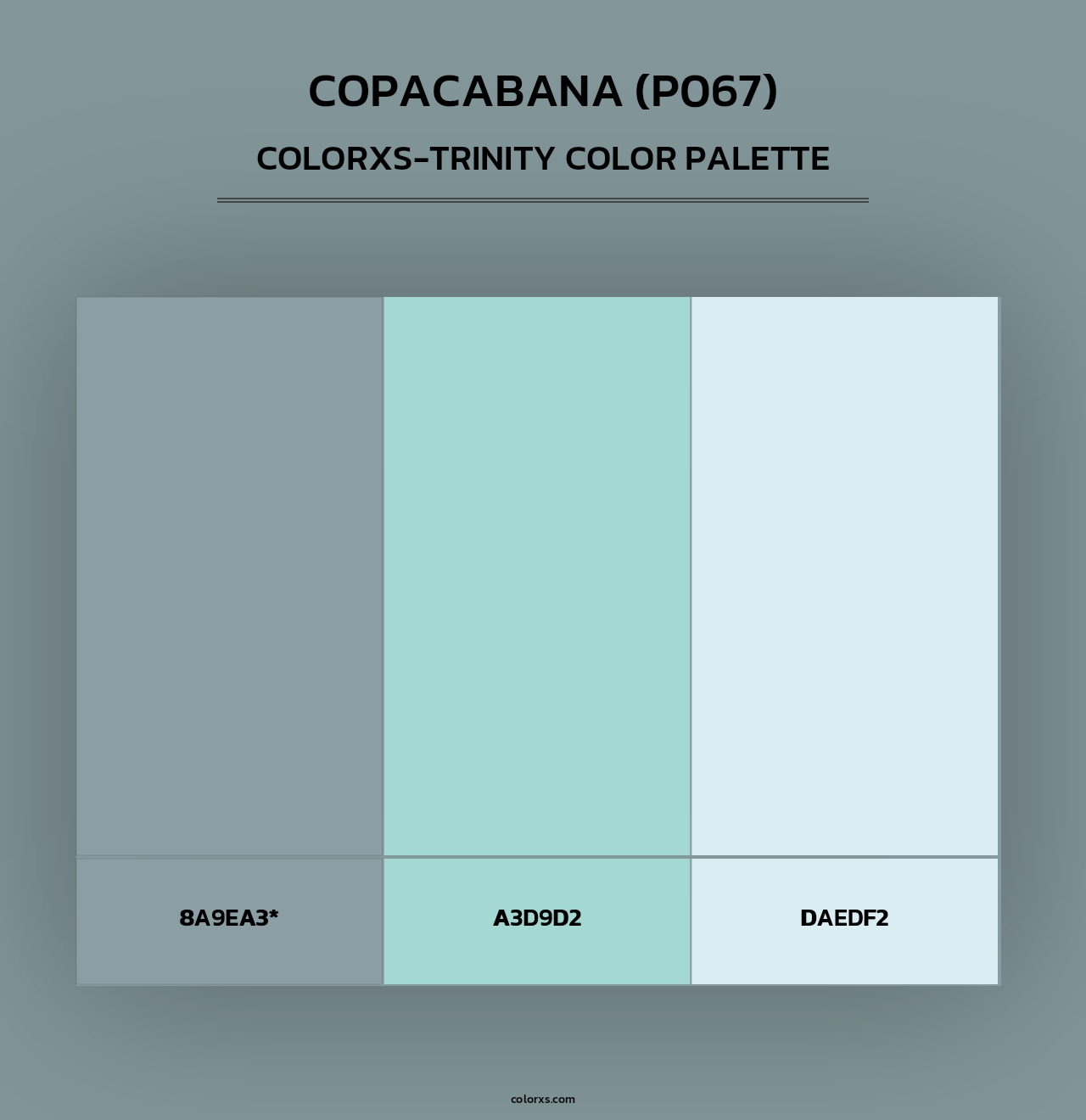 Copacabana (P067) - Colorxs Trinity Palette