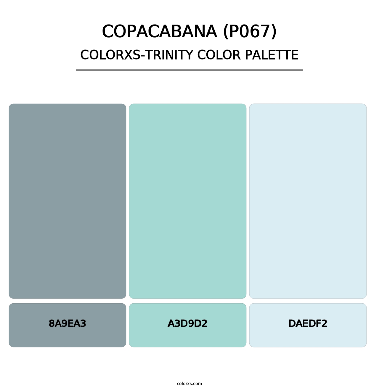 Copacabana (P067) - Colorxs Trinity Palette