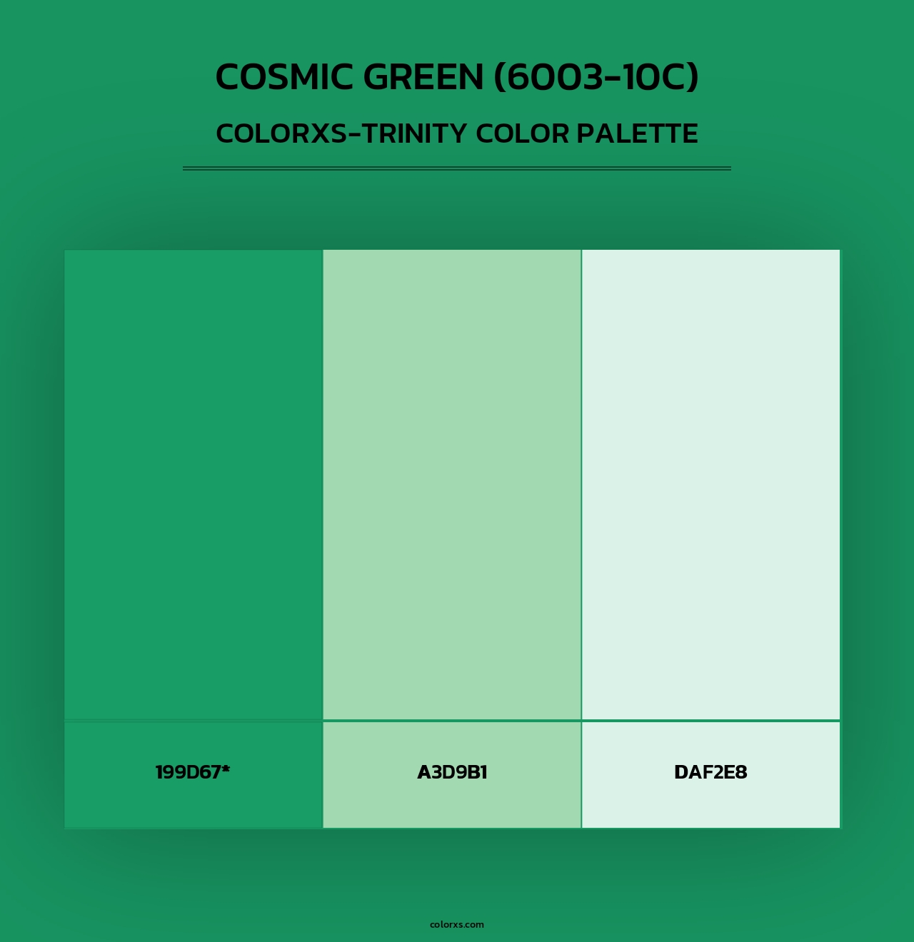 Cosmic Green (6003-10C) - Colorxs Trinity Palette