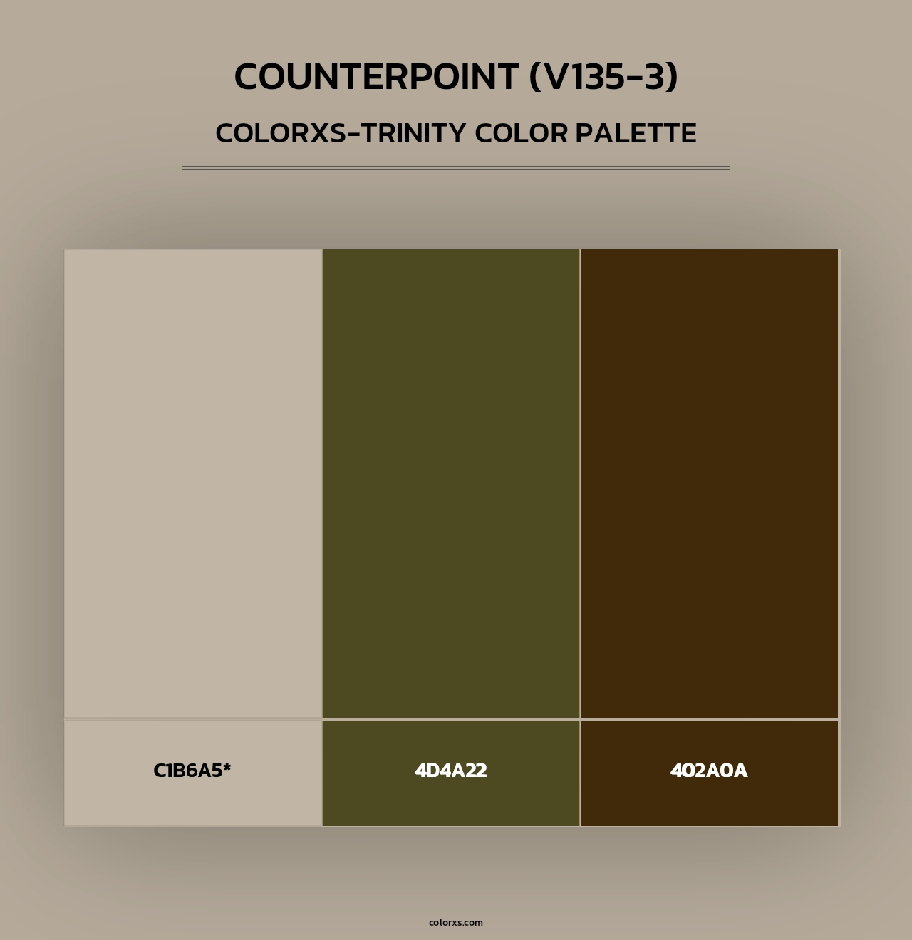 Counterpoint (V135-3) - Colorxs Trinity Palette