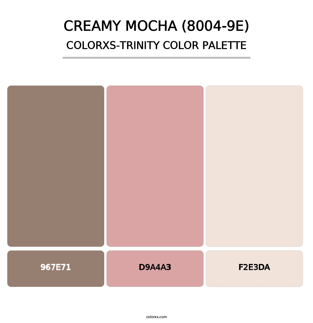 Creamy Mocha (8004-9E) - Colorxs Trinity Palette