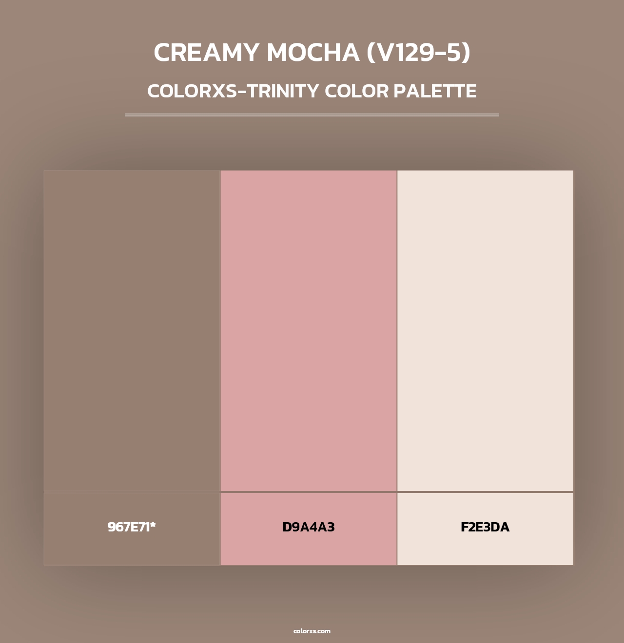 Creamy Mocha (V129-5) - Colorxs Trinity Palette