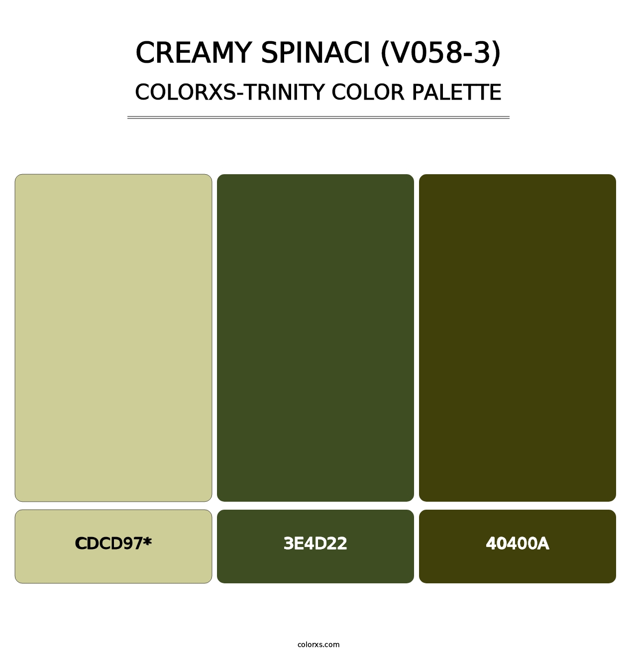 Creamy Spinaci (V058-3) - Colorxs Trinity Palette