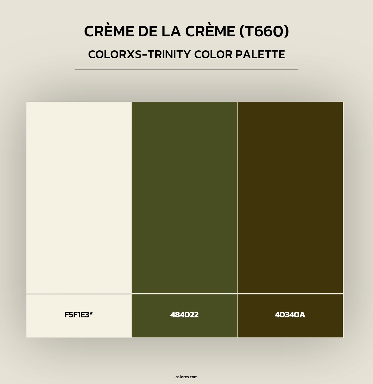 Crème de la Crème (T660) - Colorxs Trinity Palette