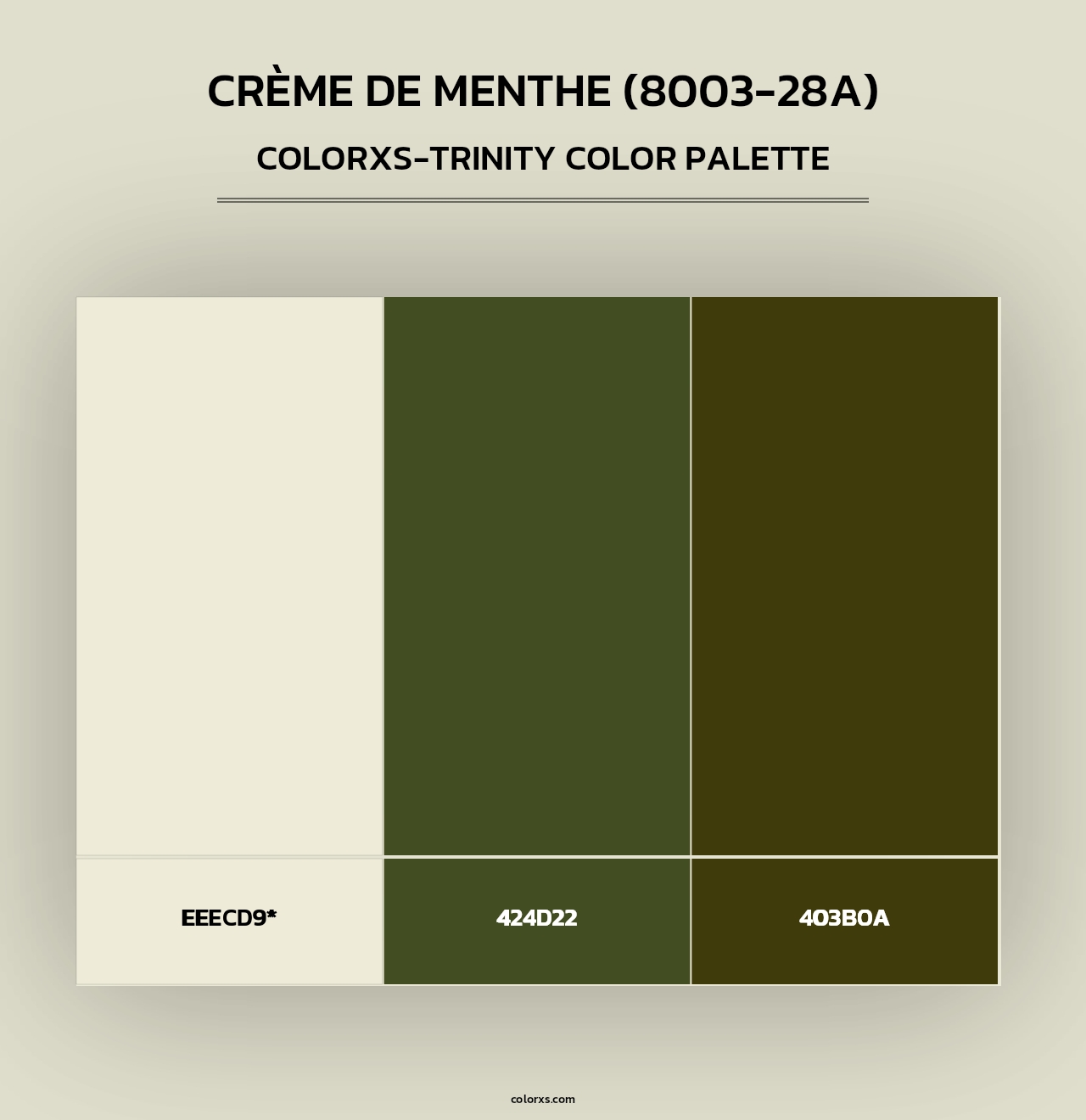 Crème de Menthe (8003-28A) - Colorxs Trinity Palette