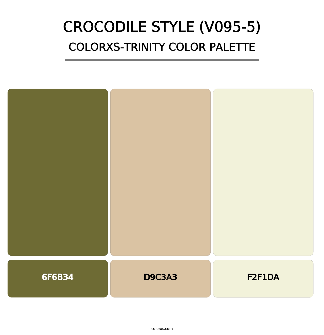 Crocodile Style (V095-5) - Colorxs Trinity Palette