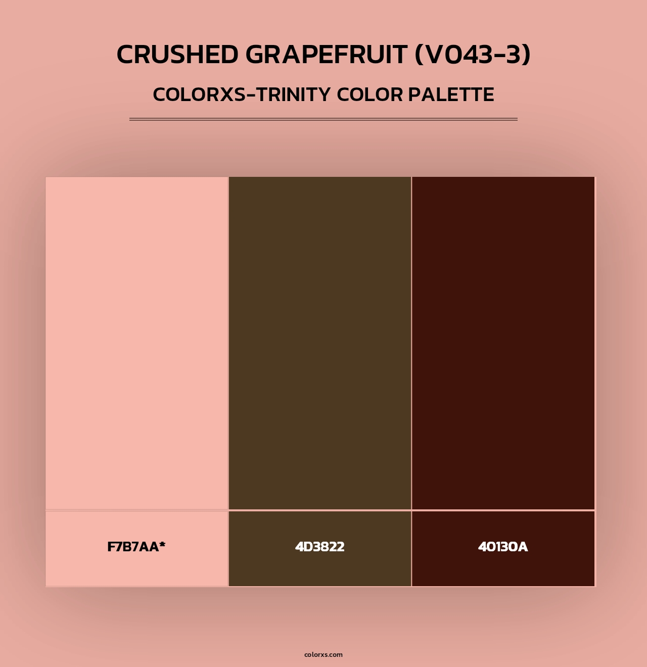 Crushed Grapefruit (V043-3) - Colorxs Trinity Palette