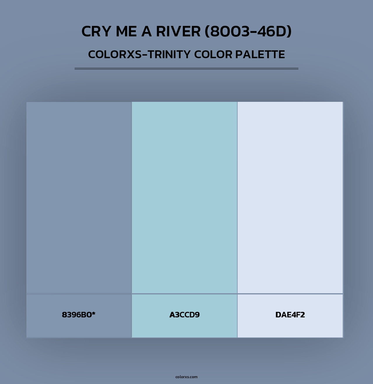 Cry Me a River (8003-46D) - Colorxs Trinity Palette