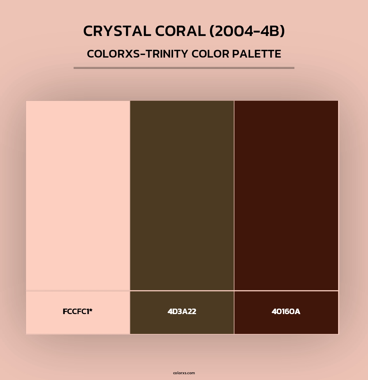 Crystal Coral (2004-4B) - Colorxs Trinity Palette