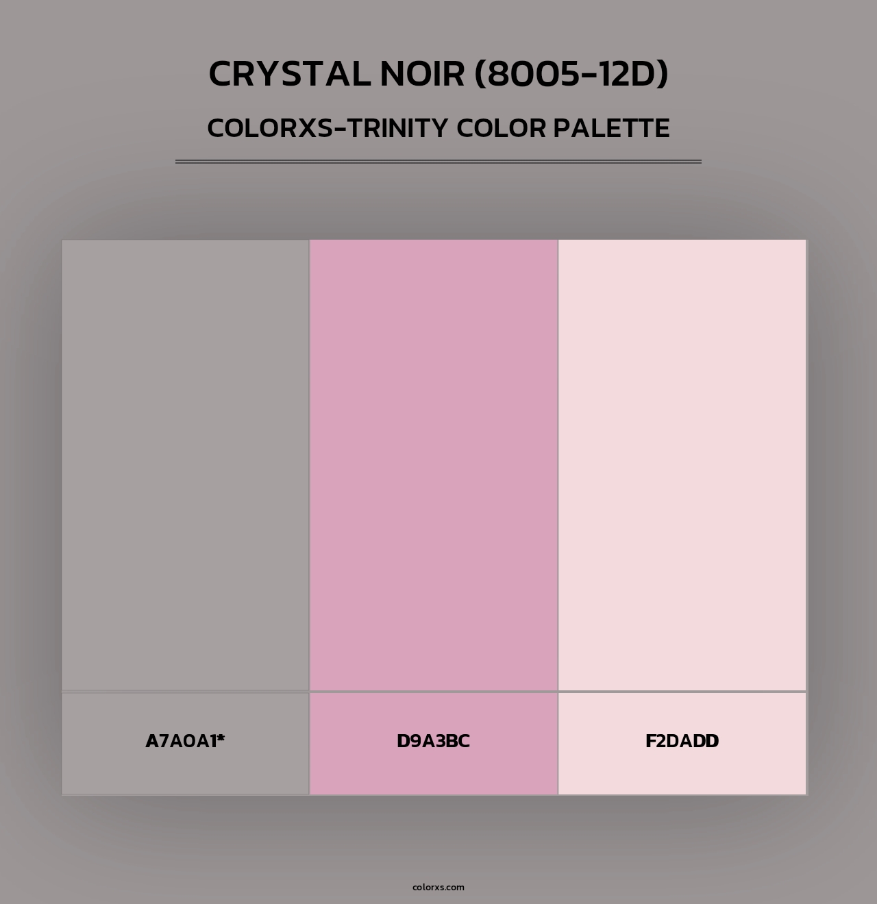 Crystal Noir (8005-12D) - Colorxs Trinity Palette