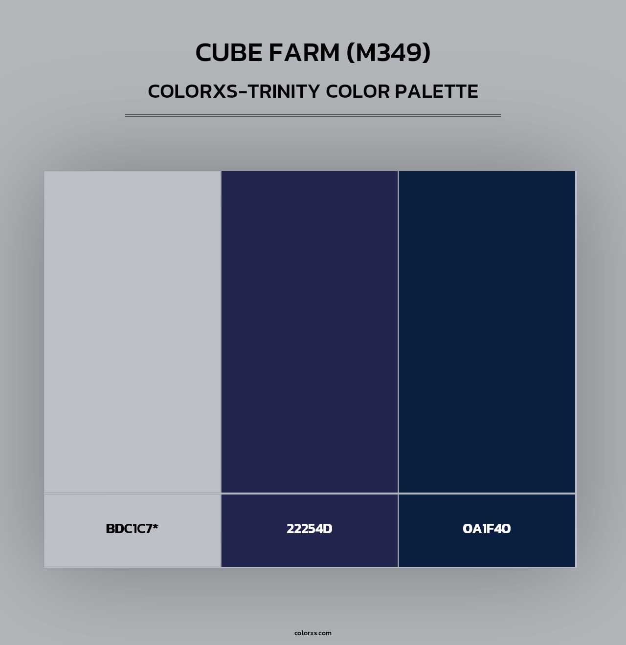 Cube Farm (M349) - Colorxs Trinity Palette