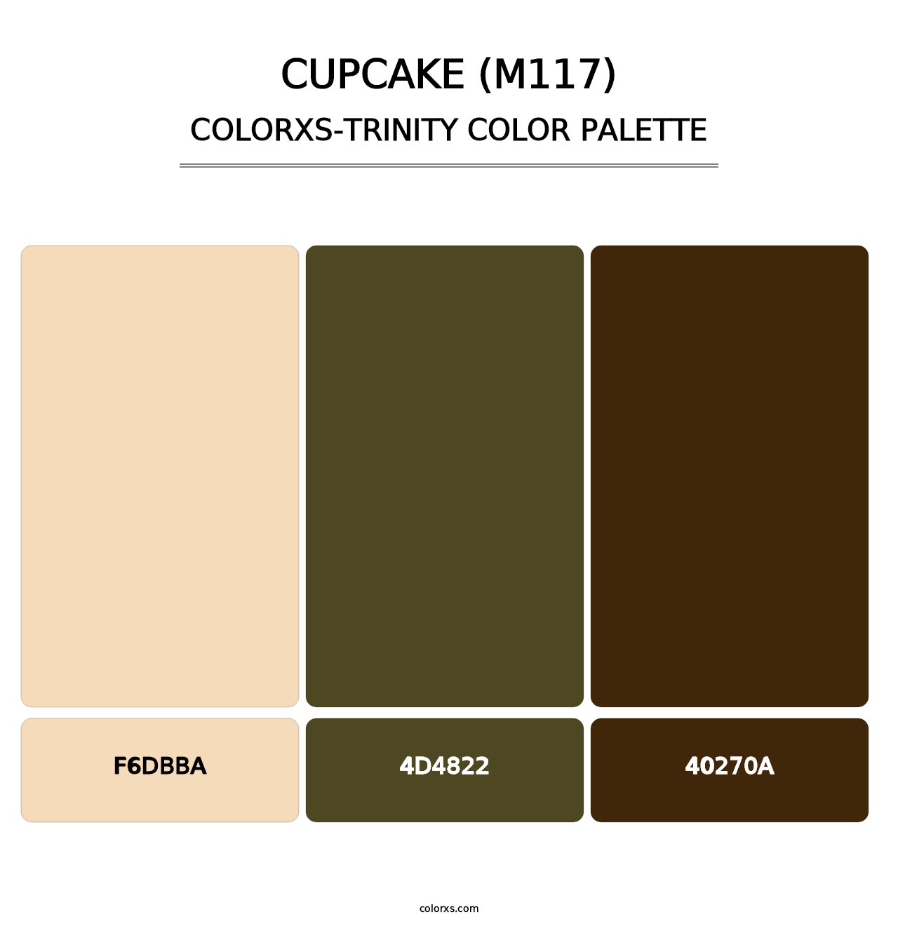 Cupcake (M117) - Colorxs Trinity Palette