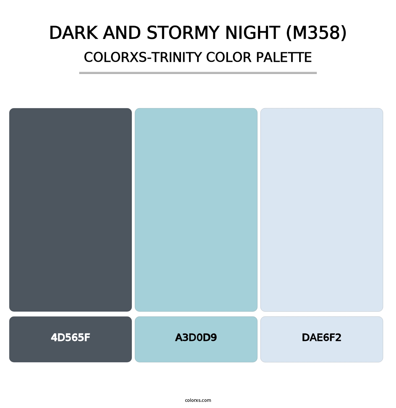 Dark and Stormy Night (M358) - Colorxs Trinity Palette