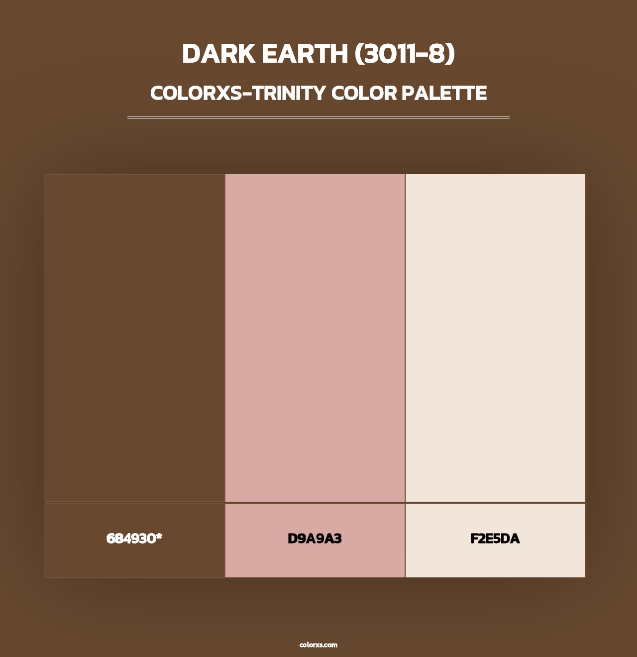 Dark Earth (3011-8) - Colorxs Trinity Palette