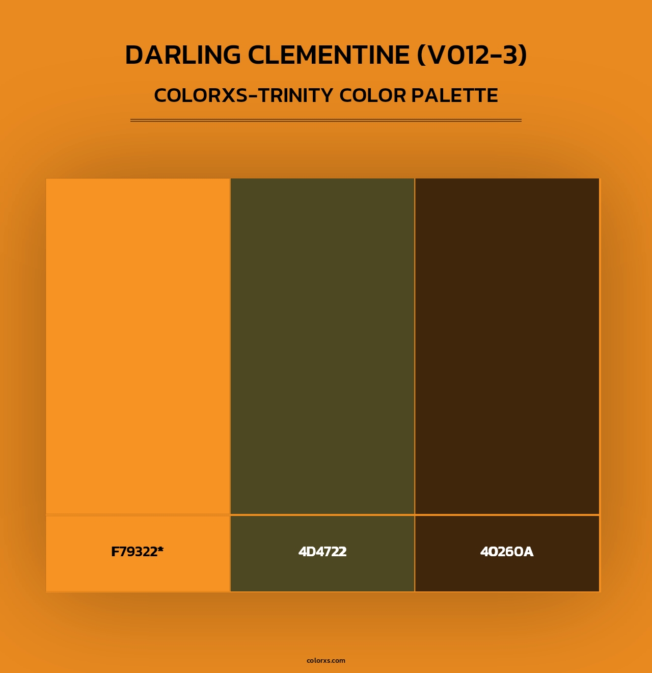Darling Clementine (V012-3) - Colorxs Trinity Palette